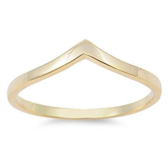 Gold Chevron Ring - Picture 4 of 4